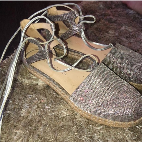 Stuart Weitzman Glitter Espadrille shoes - Picture 2 of 5